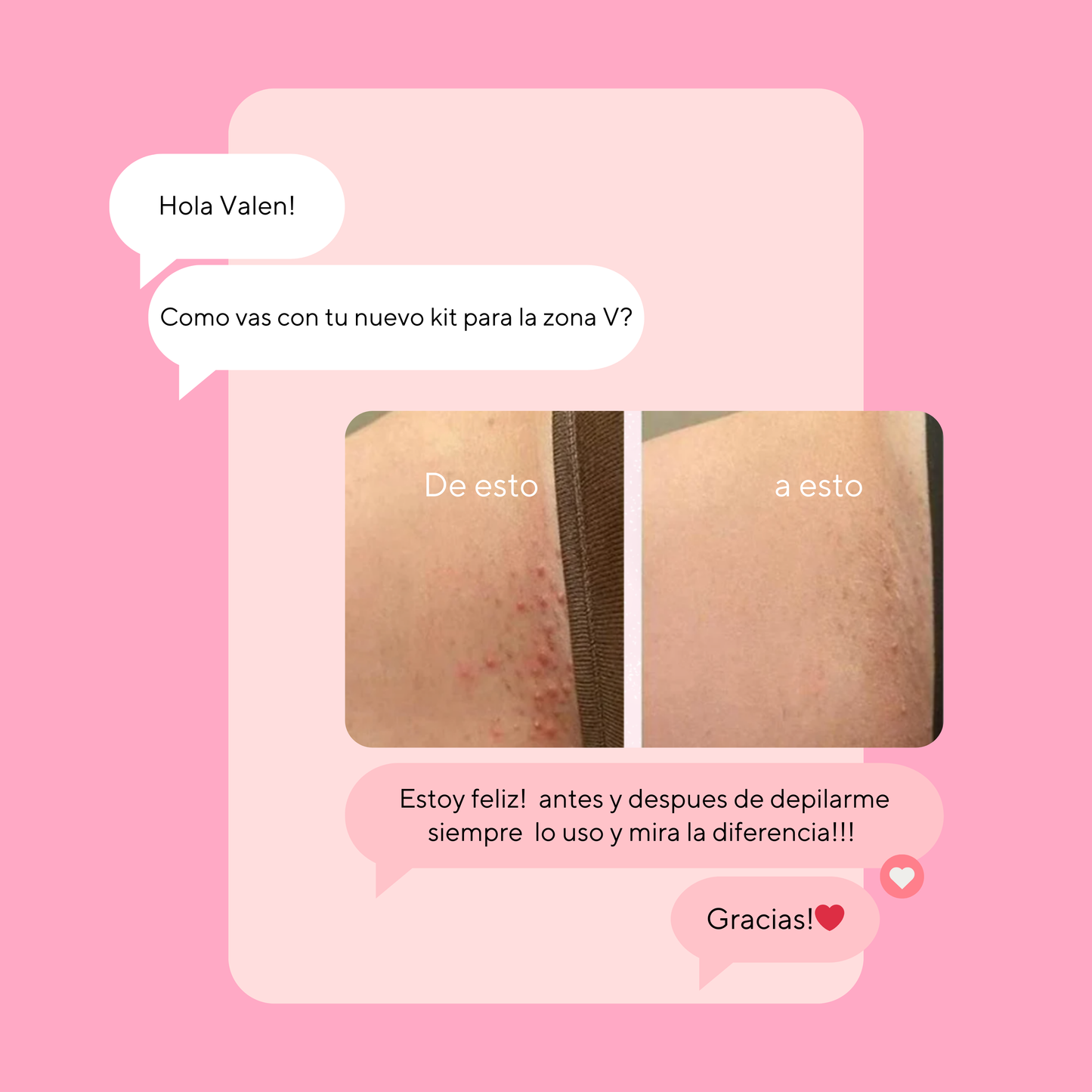 KIT Zona V, Exfoliante y Crema hidratante Bikini