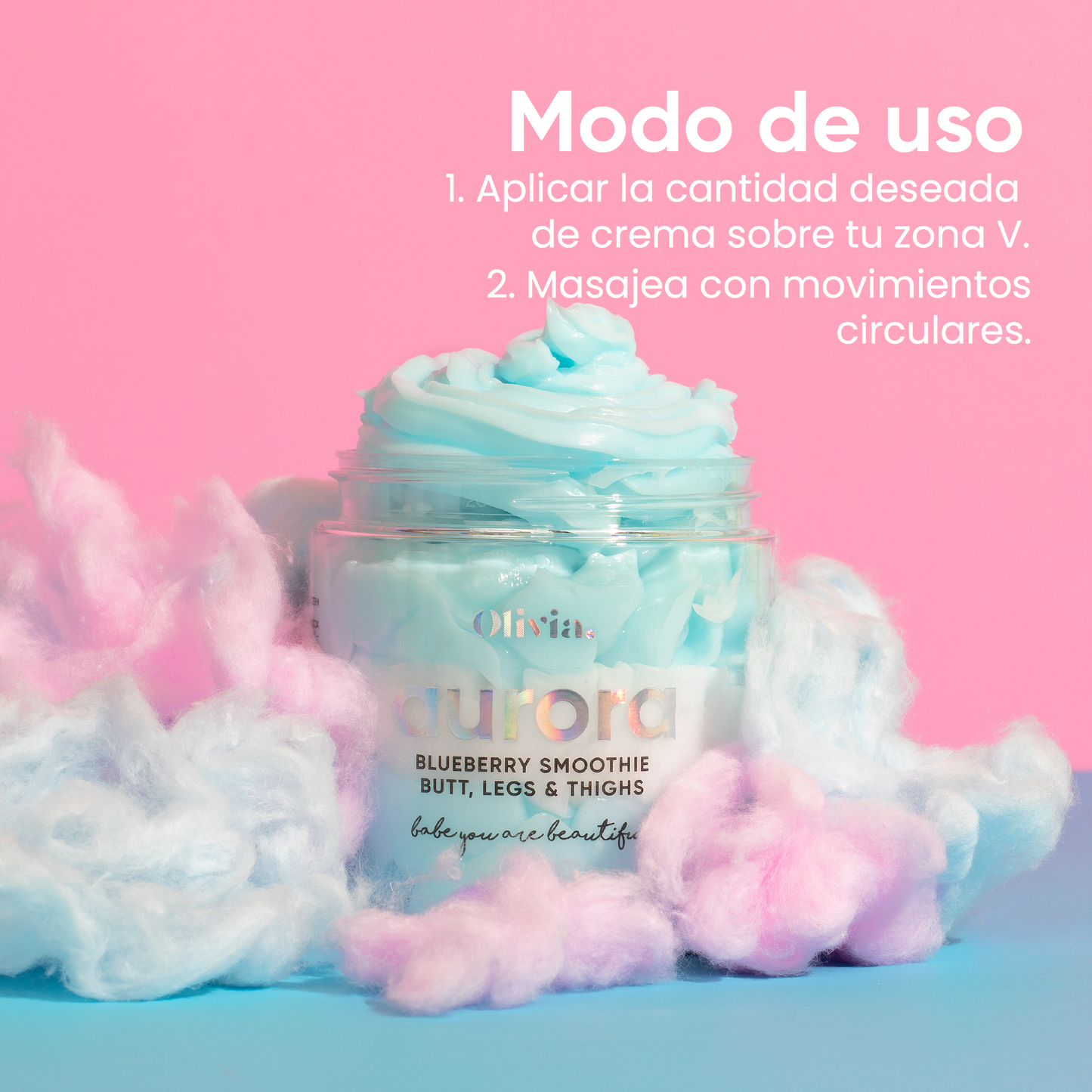 Crema Hidratante para piernas Smoothie Blueberry