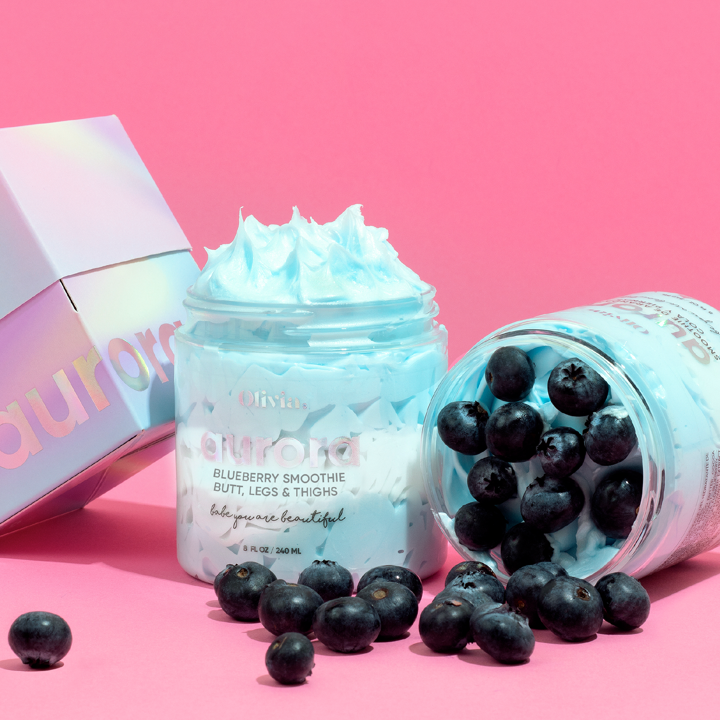 Crema Hidratante para piernas Smoothie Blueberry