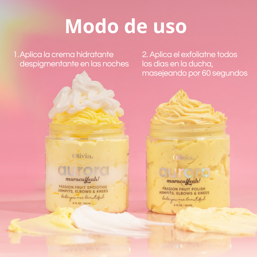 Rutina Aclarante crema y exfoliante