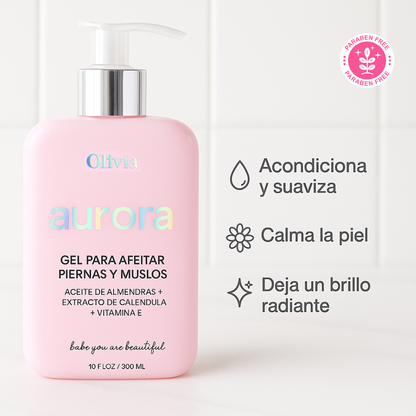 Gel para depilación de piernas  y muslos